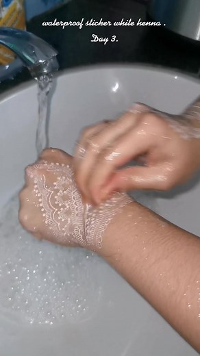 Waterproof White Henna Stickers: Long Lasting Beauty