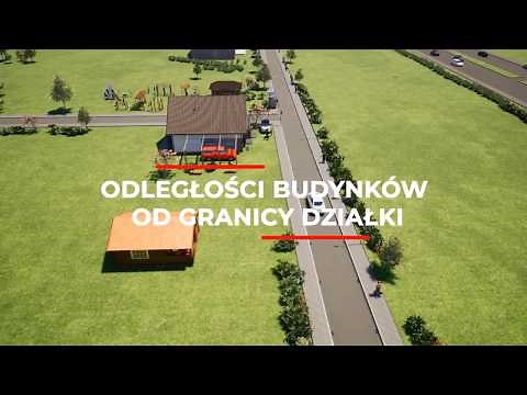 Odległość budynku od granicy działki