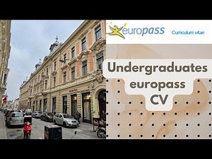 EUROPASS CV format for undergraduates | Tips from a successful candidate🤫