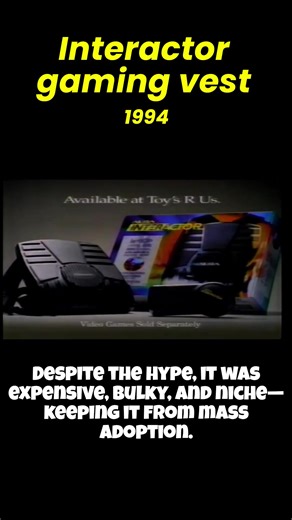 Interactor Gaming Vest Commercial | Feel the Game (Literally) Step back into the mid-1990s with this original commercial for the Interactor Gaming Vest, one of the boldest gaming accessories ever released. Marketed as a way to feel explosions, punches, and action through powerful vibrations, the Interactor plugged directly into your game’s audio and turned sound into full-body feedback. Created by Aura Interactor, the vest was advertised as cutting-edge “virtual reality” tech—long before VR was 