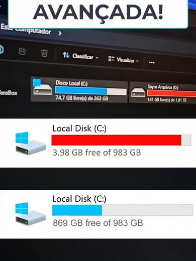 Limpeza Disco C: Liberando Espaço no Windows 11