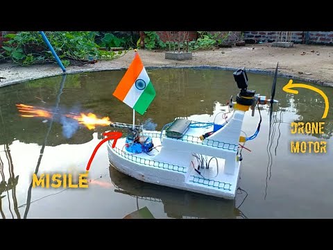 How to Make rc ship | Boat Making | battle Ship