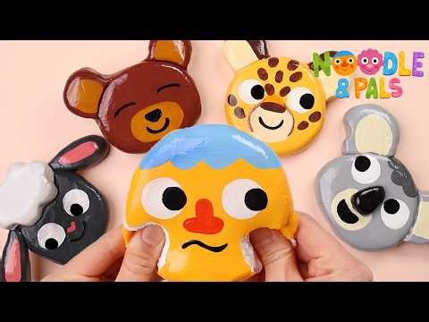 Noodle Had A Little Lamb | Noodle & Pals | super simple songs clay cracking ASMR 183 #253