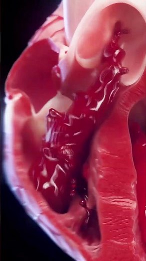 the dynamic world of the heart’s right ventricle with our animated 3D model #scienceshorts #heart