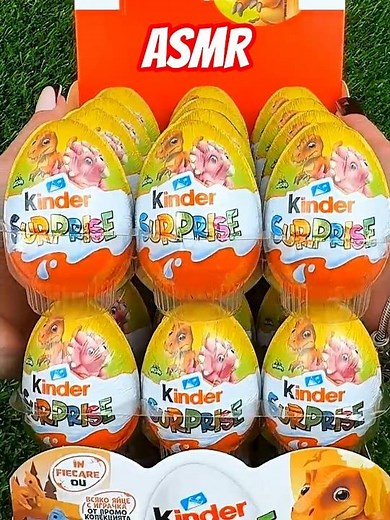 🦖 Natoons Dino Kinder Surprise Eggs ASMR Unboxing! #surpriseeggs #natoons #dinosaurs #asmr