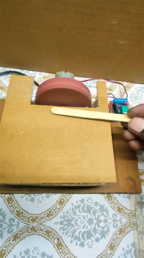 Powerful Mini Wood Sander 🛠️ | 12V DC Motor Project #shorts #diy