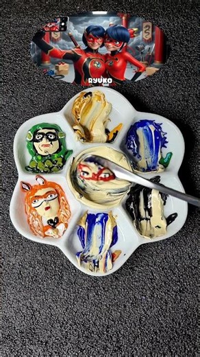 Miraculous Ladybug Color Mixing #colormixing #satisfying