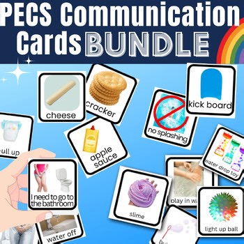 PECS Style Functional Communication Cards BUNDLE Autism Speech Therapy Visuals