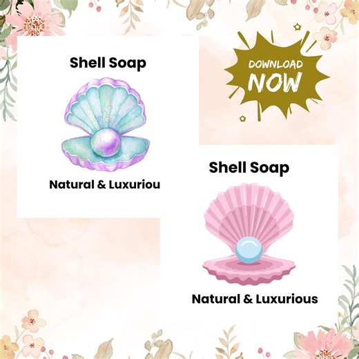 Shell Soap Logo | Elegant Branding Design | Minimal Skincare Branding - Etsy