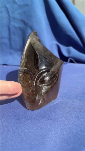 Elestial Smoky Quartz Alien Crystal Skull – Hand‑Carved in Brazil | Crystal Skulls Brazil