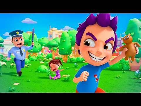 I’ll Be a Police Officer Song | Thief Chase Cartoon | Kids Safety Rules | Fun Police Story for Kids