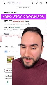 Newsmax Stock Went Down 80% TODAY!🤯 #newsmax #nmax #nmaxstock #stocks #stockmarket #trading #tradingstocks #invest #investing #money #finance #business | Stas Talks Stocks