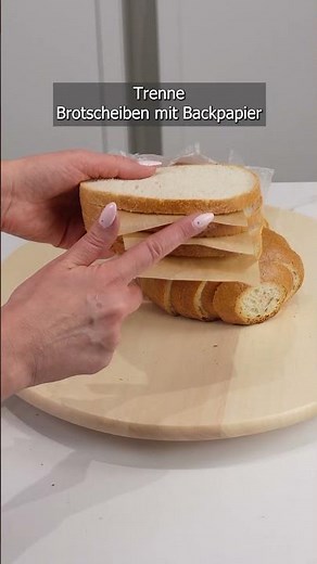 The basic mistake when freezing bread