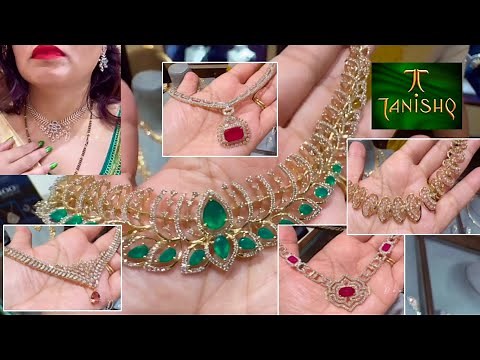 Tanishq Latest Diamond Necklace Set Designs With Price/Diamond Earrings/Necklace/Bangalore/Deeya