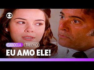 Belinha reveals to Boanerges that she's in love with Neco, and he gets angry! | Cabocla | TV Globo