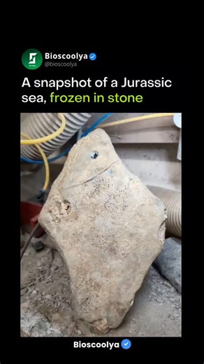 BIO SCOOLYA © | Learn Biology 💚 on Instagram: "This large ammonite bed was discovered on Charmouth Beach along the Jurassic Coast of Dorset, a UNESCO World Heritage Site famous for Early Jurassic marine fossils. The rock layer dates to around 190–200 million years ago, when this area was covered by a shallow tropical sea. Ammonites were extinct marine mollusks related to modern squid and octopus. This specimen contains multiple genera — Caenisites, Microderoceras, Promicroceras and Cymbites. Th