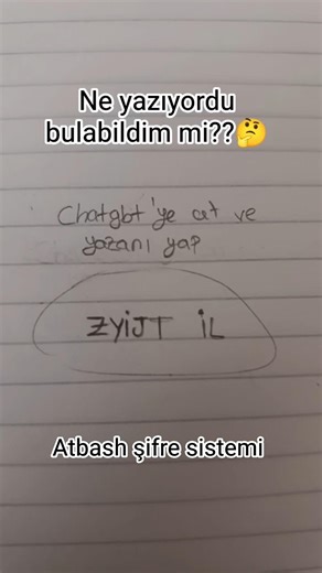Atbash şifre sistemi