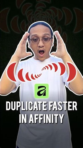 Duplicate Faster in Affinity #graphicdesign #digitalart #affinitybycanva #affinity #madeinaffinity