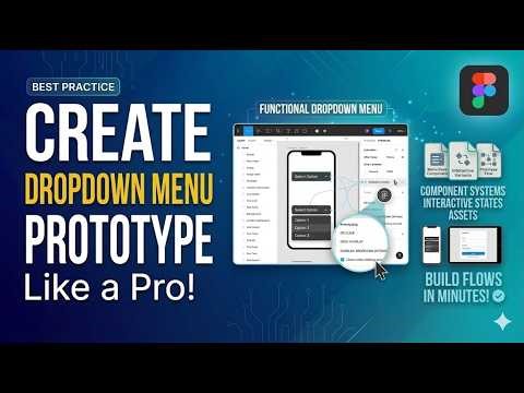 How to Create a Functional Dropdown Menu Prototype in Figma | Interactive UI