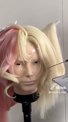 Relaxing ASMR Cosplay Wig Styling Tutorial