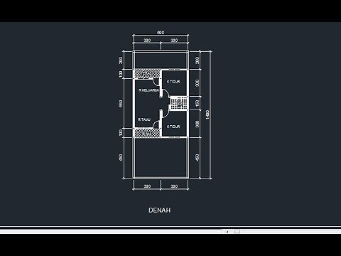 Cara membuat denah rumah dengan Autocad