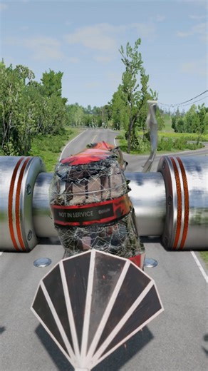 Angry Bus Driver & Fortnite Bus vs Hydraulic Crusher - BeamNG.Drive