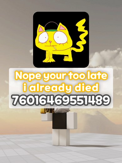 🖤 『Nope your too late i already died』 (Cover) Music Code | 로블록스 노래코드 • • • #Roblox #musiccode #wifiskeleton #Nopeyourtoolateialreadydied #fyp