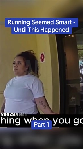 Running Seemed Smart - Until This Happened 1 #cops #bodycam police | running seemed smart until this happened