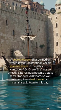 37K views · 214 reactions | Unraveling the ancient mystery of Greek fire, the Byzantine Empires unextinguishable weapon. #ancienthistory #historyfacts #medieval #worldhistory | What on Earth | Facebook