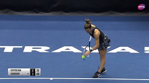 8.8K views · 240 reactions | Some hard-hitting and a cross-court winner to cap it off!  Maria Sakkari has our shot of the day from the J&T Banka Ostrava Open 2020. | WTA | Facebook