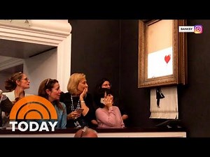 Banksy Artwork Self-Destructs After Selling For $1.4 Million | TODAY