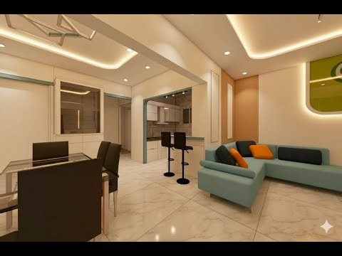 Interior Design 3d Walkthrough KJ Towers. Pune India