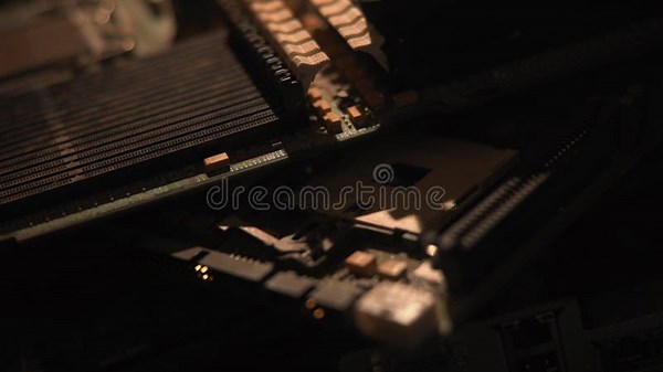 Close Detailed Shot of Technician Connecting and Examining RAM Module with Precision and Focus. Media Stock Footage - Video of circuit, measurement: 448436004