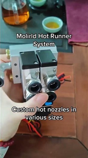 Hot runner hot nozzle product display