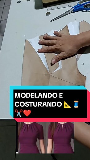 Modelagem de blusa #diy #costuracriativa #modelandoecosturando #sobmedida