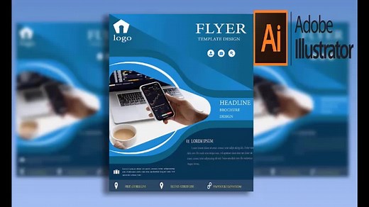 Illustrator CC Tutorial -simple Business Flyer Design #adobeillustrator #flyer #graphicdesign #flyerbusiness #adobe