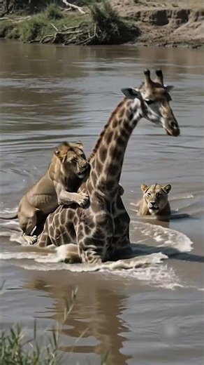 What Happened When Lions Cornered a Giraffe Will Shock You| Moments Media