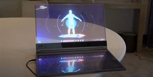 Lenovo Debuts Laptop With Transparent microLED Display At MWC 2024