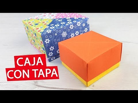 Quick and easy paper box with lid (Basic Origami)