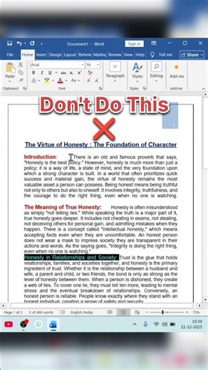 Microsoft Word Auto Formatting: Full Tutorial and Hidden Settings #how #trending #youtubeshorts #yt