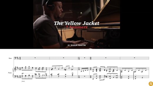 Transcription - Yellow Jacket (Shaun Martin) - Piano & Bass