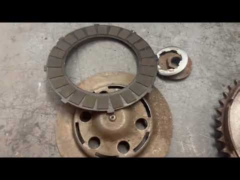 BSA c11g 4 speed 6 spring clutch disassemble