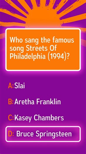 Who sang the famous 1994 song Streets of Philadelphia?