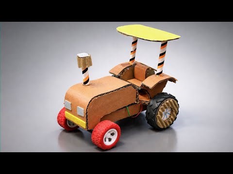 How to make rc tractor john deere with cardboard model | very simple