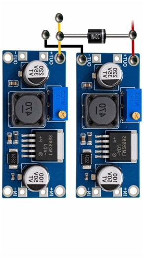 Dual Power Supply from Single Source Using LM2596 #electronics #diyelectronics #diy
