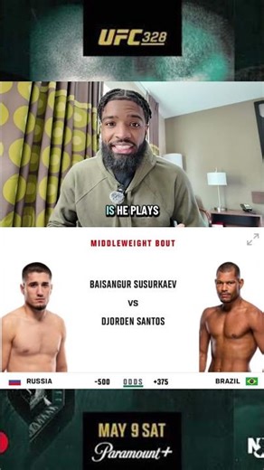UFC328: Djorden Santos vs. Baisangur Susurkaev #ufc #mma