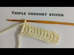 How To Triple Crochet Stitch | For Beginners Tutorial 🧶