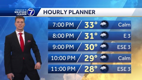 Chilly this evening but more mild tomorrow