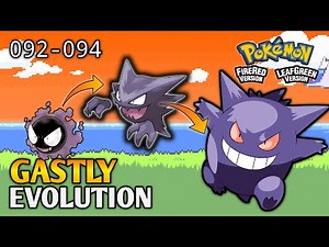 How To Evolve Gastly Into Haunter And Gengar In Pokemon Fire Red & Leaf Green | Kanto Pokedex
