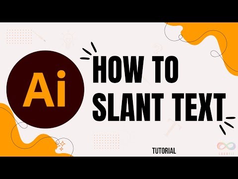 How to slant text in Illustrator